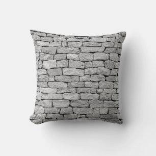 Grey stone wall as an abstract background. cushion