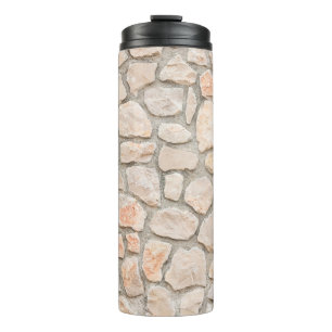 Grey stone wall background. stone, texture, wall,  thermal tumbler