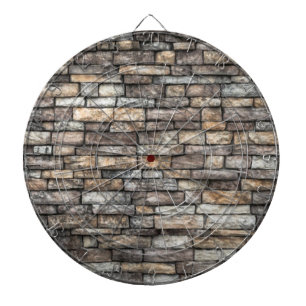 Grey Stone Wall Dartboard