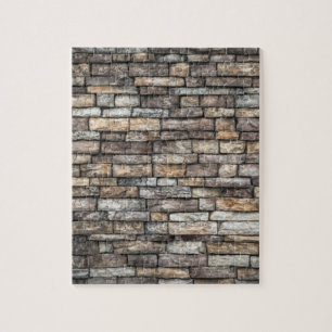 Grey Stone Wall Jigsaw Puzzle