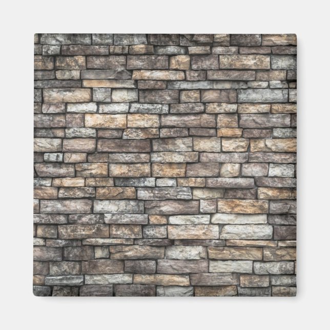 Grey Stone Wall Magnet (Front)