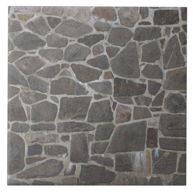 Grey stone wall texture tile (Front)