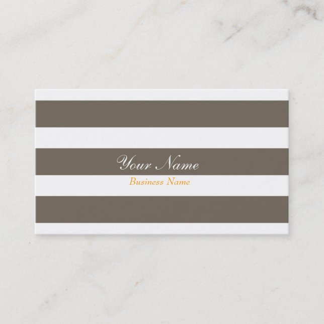 Grey Stripe Business Card (Front)