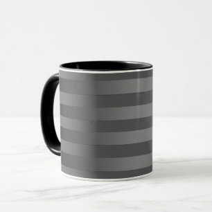 Grey, striped, gradient, grey stripes, simple mug
