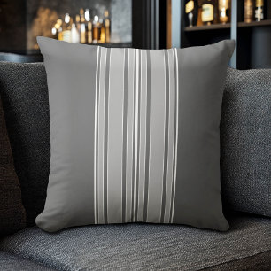 Grey Stripes Centre - Modern Vibe CAN edit colour Cushion