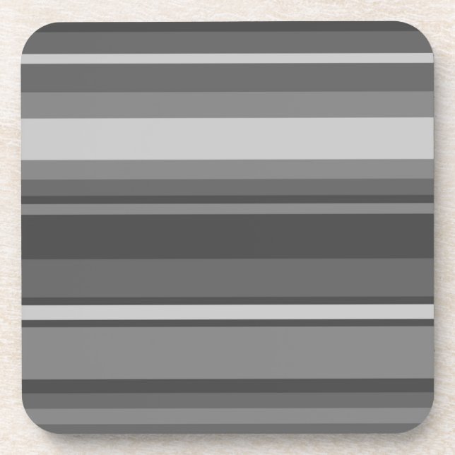 Grey stripes coaster (Front)