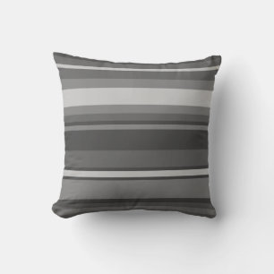 Grey stripes cushion