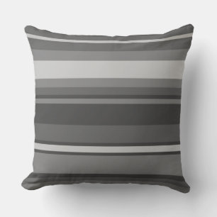 Grey stripes cushion