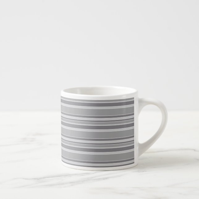 Grey stripes espresso cup (Right)
