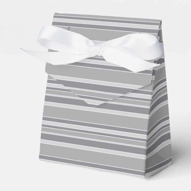 Grey stripes favour box (Front Side)