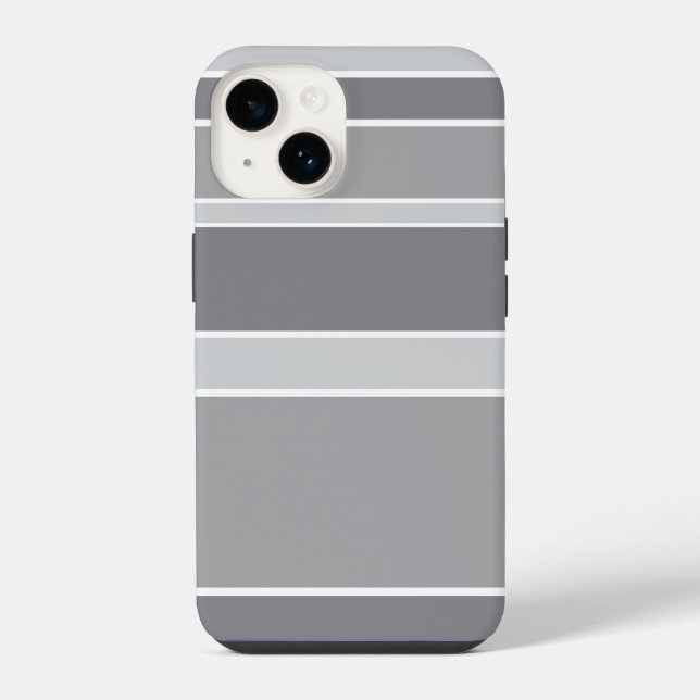 Grey stripes iPhone case (Back)