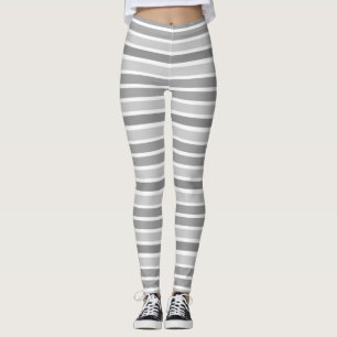 Grey Stripes Leggings