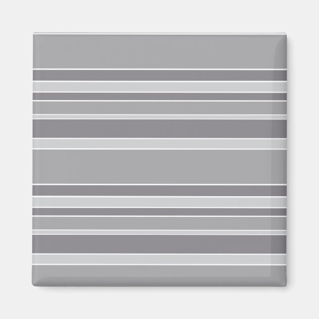 Grey stripes magnet (Front)