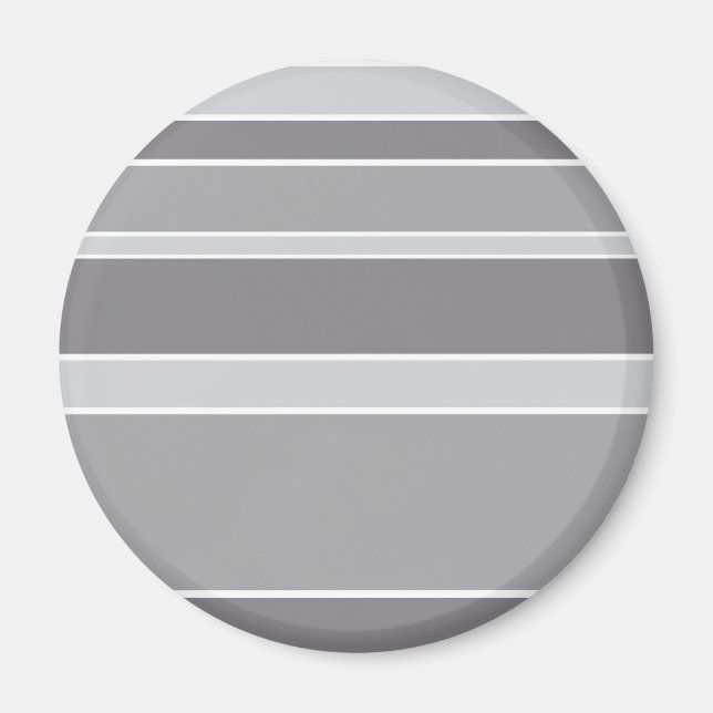 Grey stripes magnet (Front)