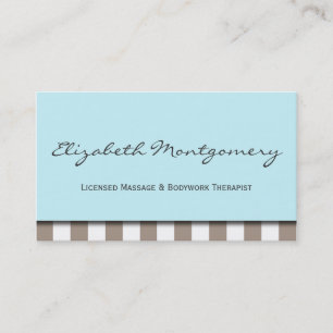 Grey Stripes Modern Appointment Business Card