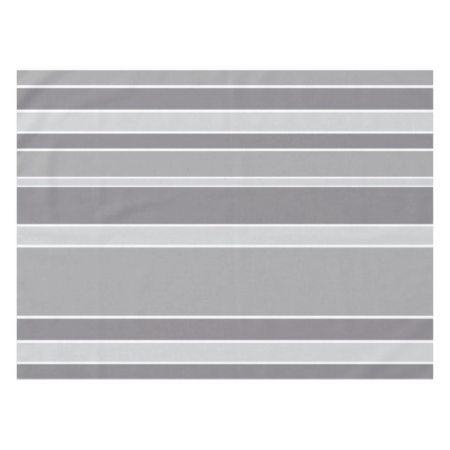 Grey stripes tablecloth (Front (Horizontal))