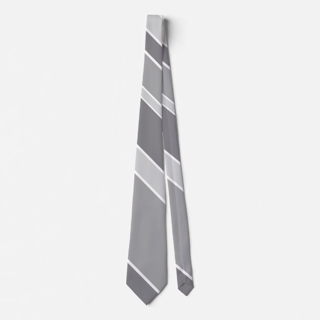 Grey stripes tie (Front)