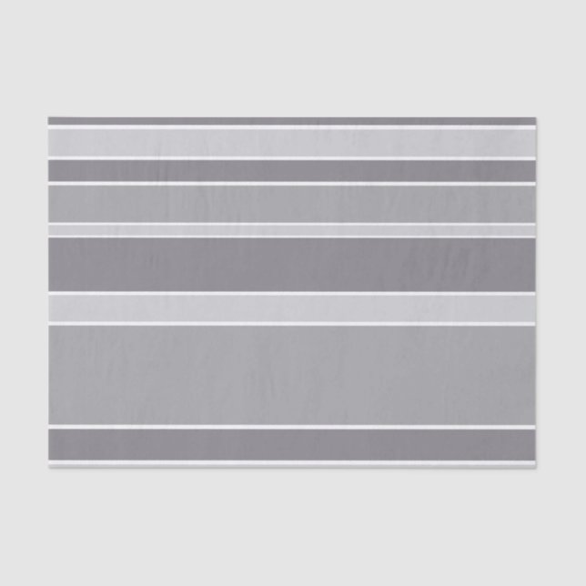 Grey stripes tissue paper (Front)