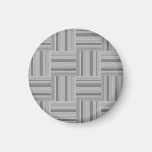 Grey stripes weave pattern magnet