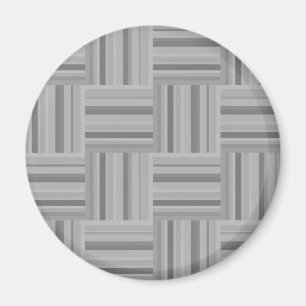 Grey stripes weave pattern magnet