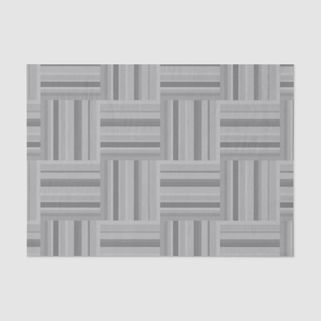 Grey stripes weave pattern tissue paper (Front)