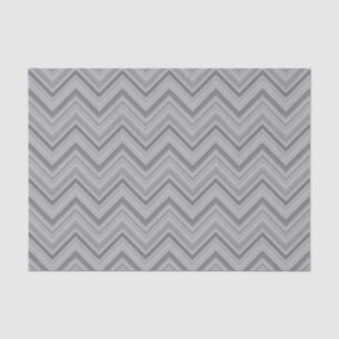 Grey stripes zigzag pattern tissue paper