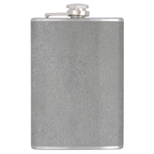 GREY SUEDE HIP FLASK