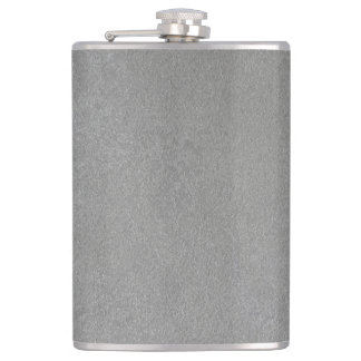 GREY SUEDE HIP FLASK