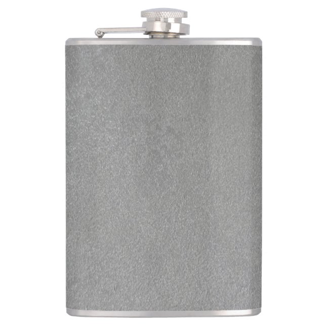 GREY SUEDE HIP FLASK (Front)