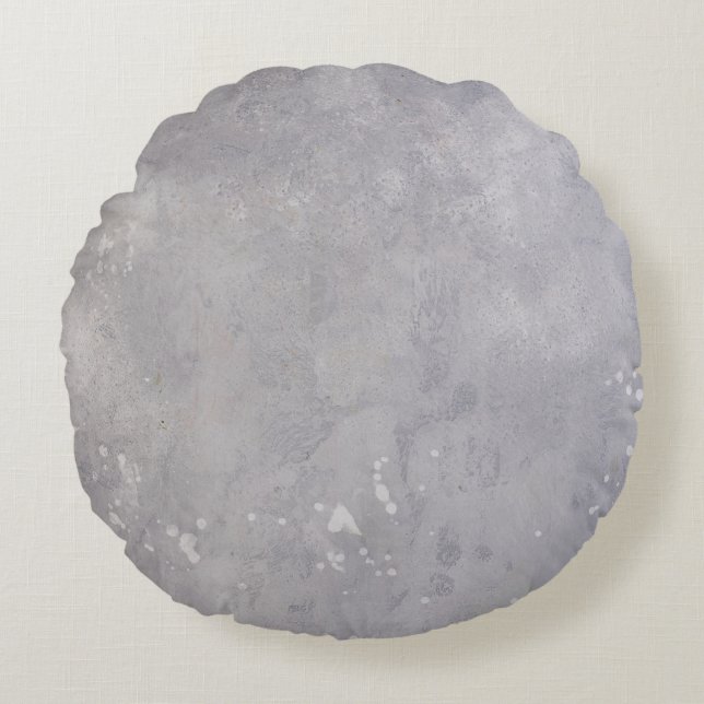 Grey surface round cushion (Front)