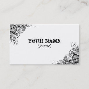 grey swirls business card