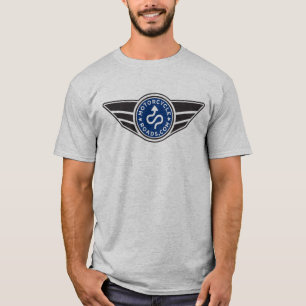Grey T-shirt w/basic blue MCR logo