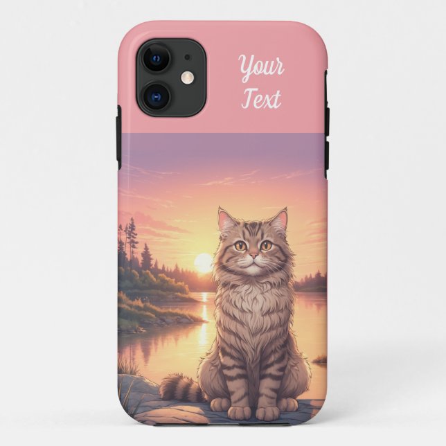 Grey Tabby Cat by Lake Case-Mate iPhone Case (Back)