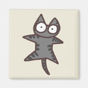 Grey Tabby Cat Magnet