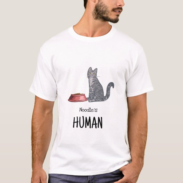 Grey Tabby Cat Shirt (Front)