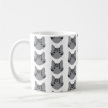Grey Tabby Cats on Mug