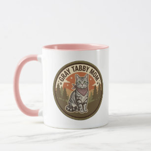 Grey Tabby Mug Cat Mum Gift For Her Coffee Cup