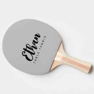 Grey Table-Tennis Script Name Ping-Pong paddle