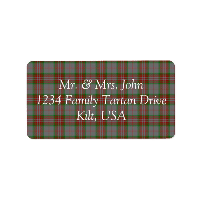 Grey Tartan Label (Front)