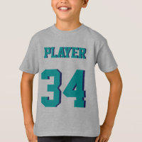 Grey & Teal Kids | Sports Jersey Design