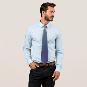 Grey-Teal-Purple Gradient Tie