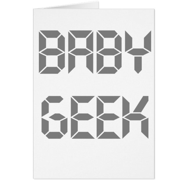 Grey Text Baby Geek (Front)