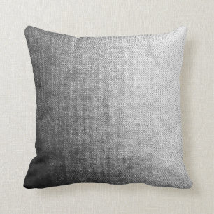 Grey Textured Ombre Pillow