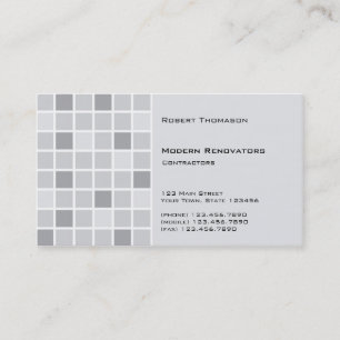 Grey Tile Business Card