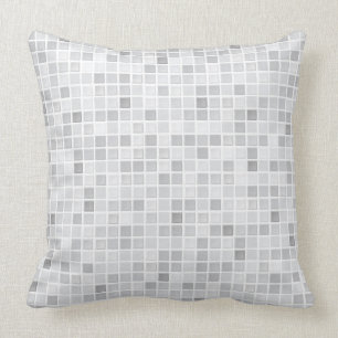 Grey Tiles Pattern Cushion