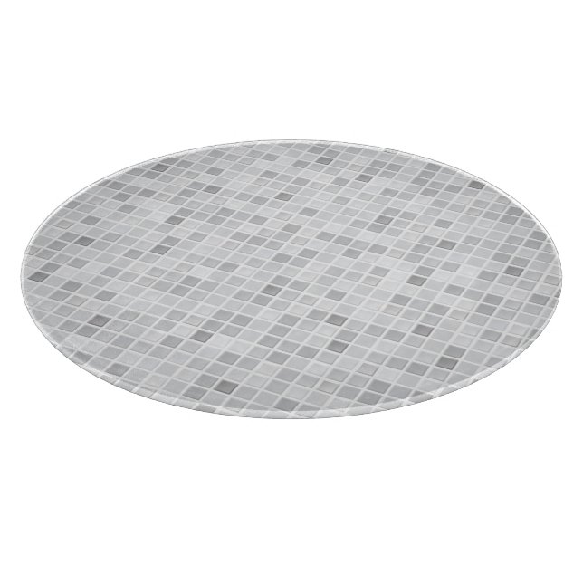 Grey Tiles Pattern Cutting Board (Corner)