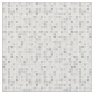 Grey Tiles Pattern Fabric