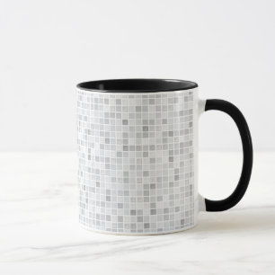 Grey Tiles Pattern Mug