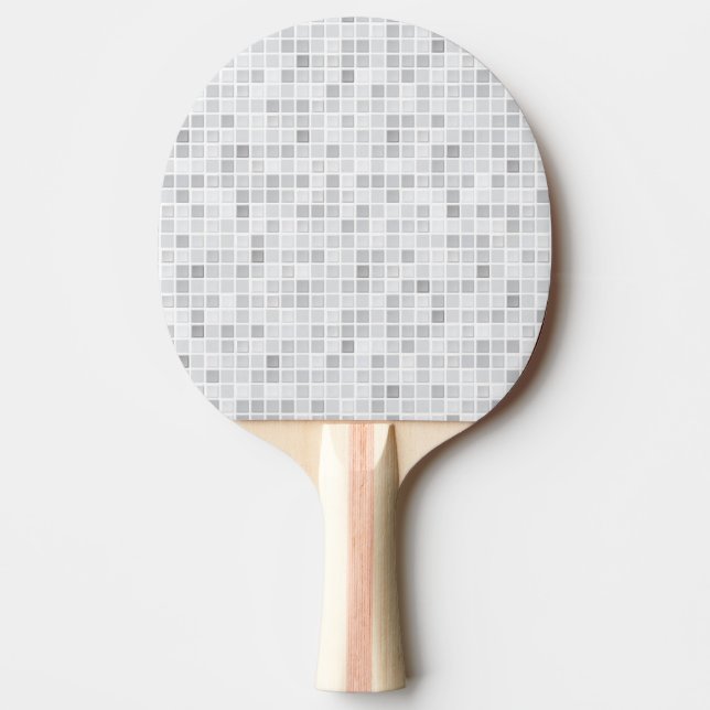 Grey Tiles Pattern Ping Pong Paddle (Front)