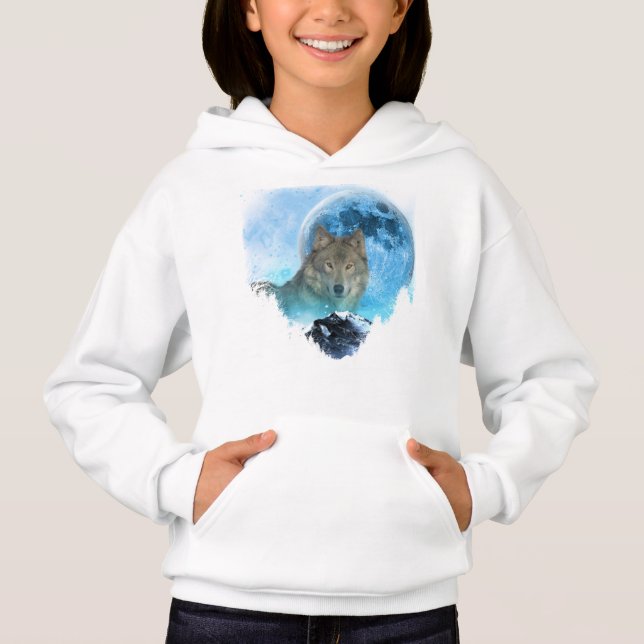 Grey Timber Wolf Full Moon Escape (Front)